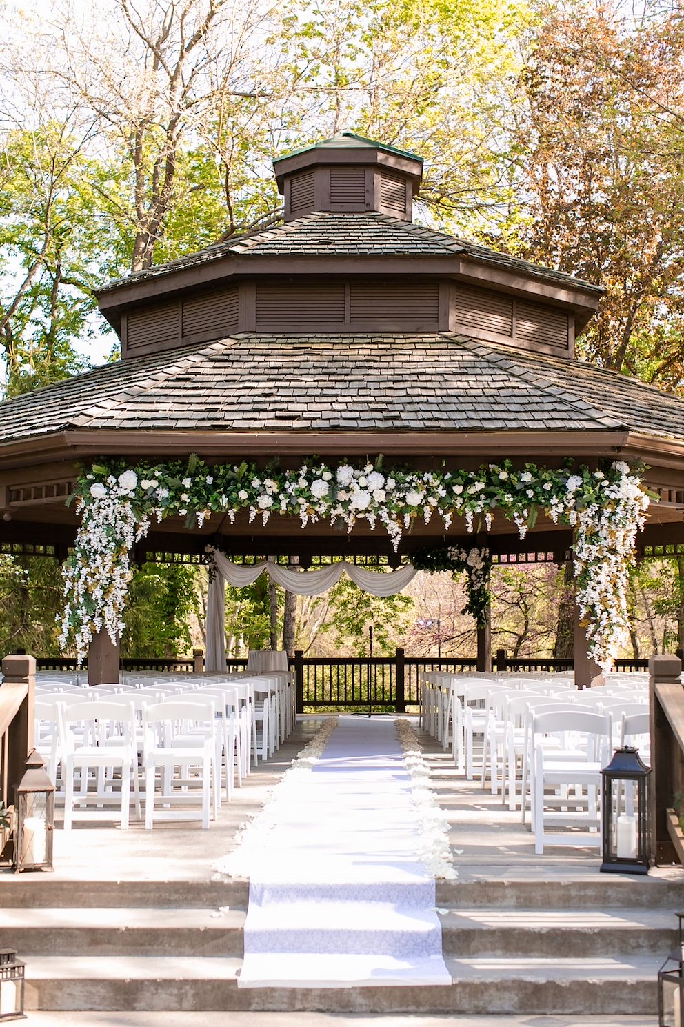 gazebo wedding at the elms hotel and spa