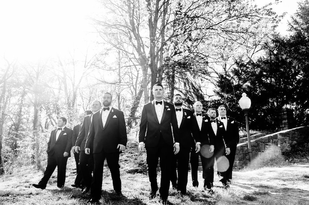 Wedding party outdoor at the elms hotel and spa