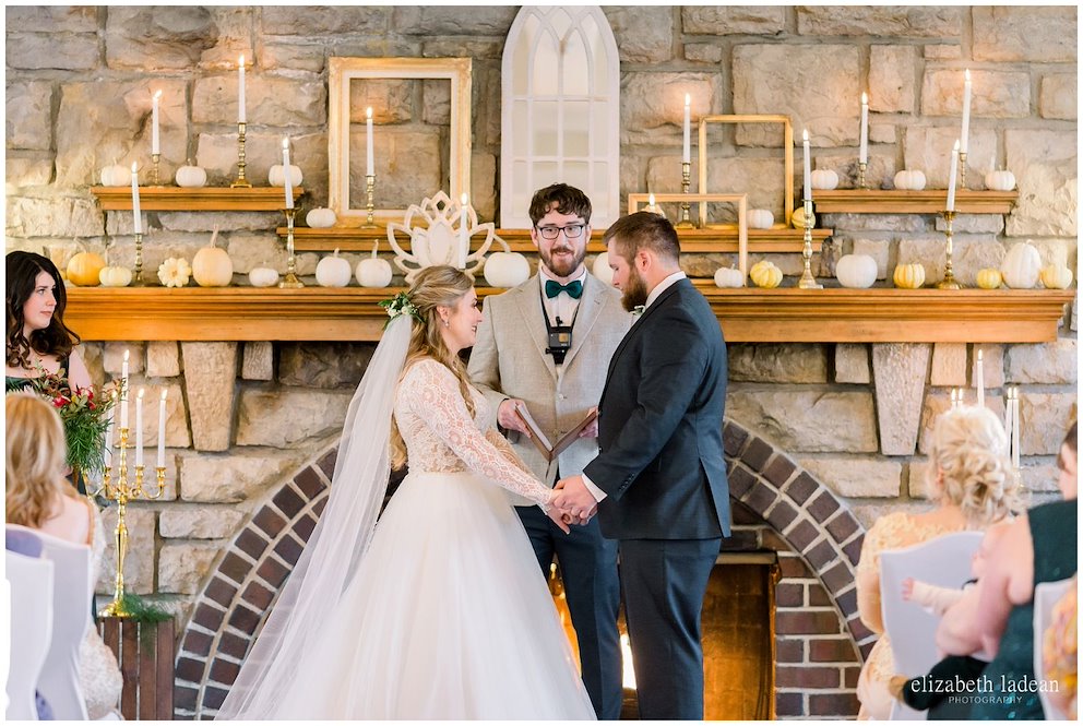 wedding ceremony at the elms hotel and spa