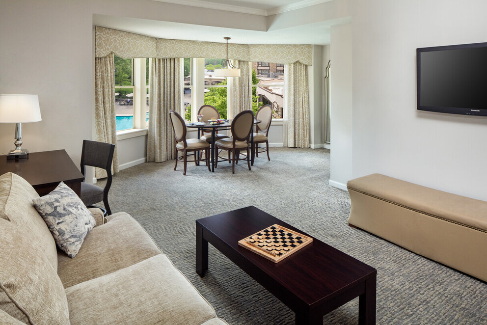 Signature Suite Seating Area at The Elms Hotel and Spa