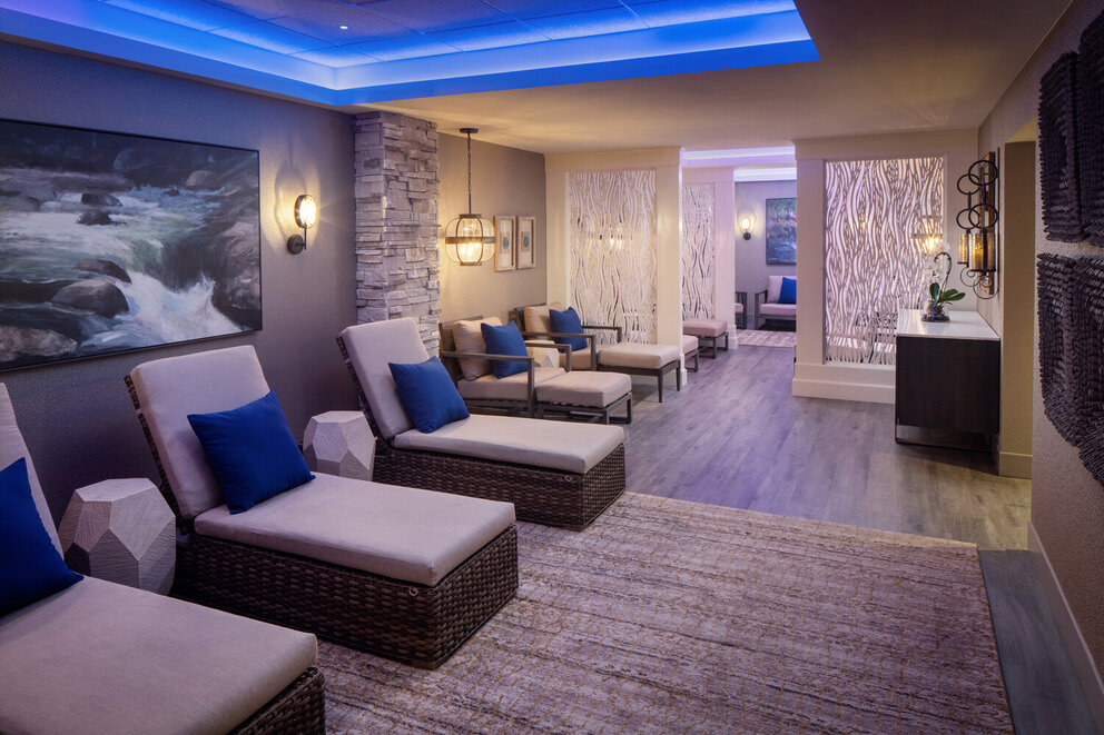 Spa Sanctuary Seating Area at The Elms Hotel and Spa