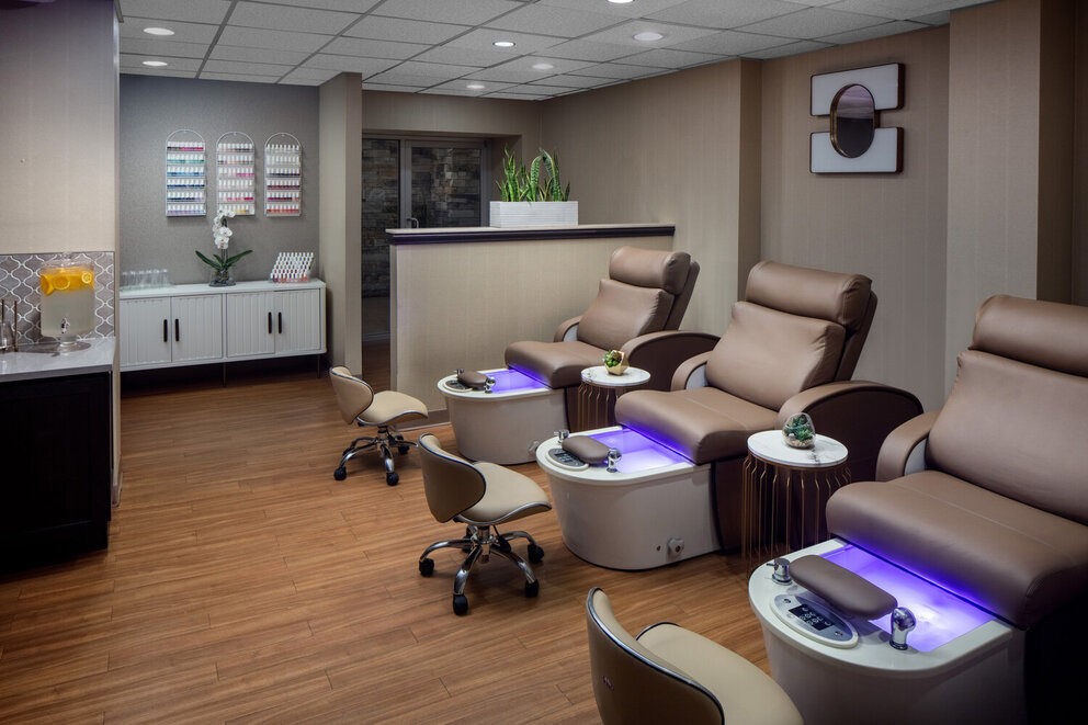 Spa Salon Pedicure Chairs at The Elms Hotel and Spa