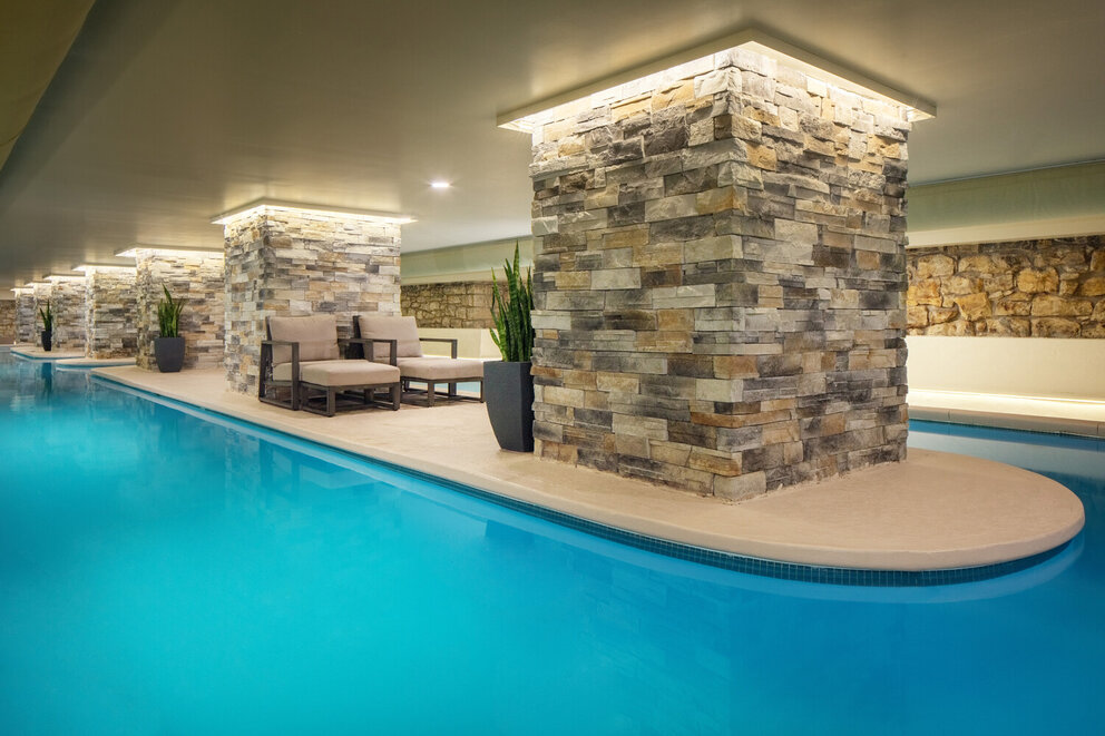 Indoor Lap Pool at The Elms Hotel and Spa